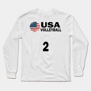 USA Volleyball #2 T-shirt Design Long Sleeve T-Shirt